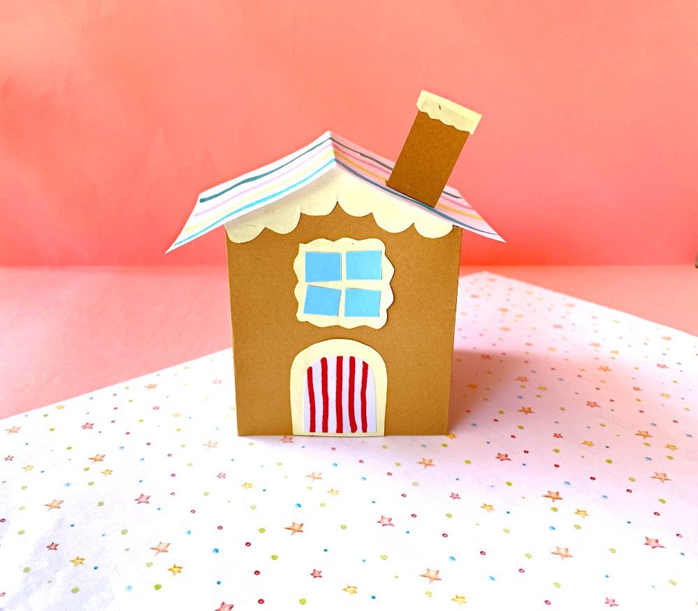 paper gingerbread house 