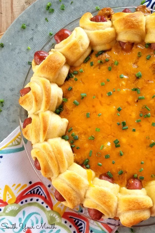 Pigs in a Blanket Chili Cheese Dippers 