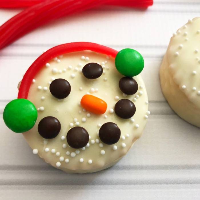 ding dongs decorated like snowman 