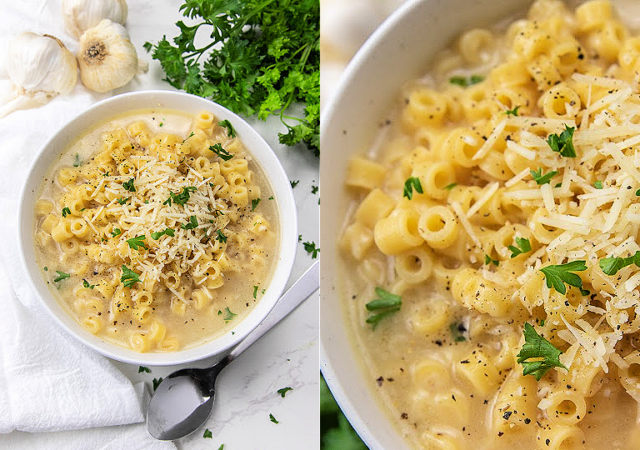 parmesaon soup 2 image collage