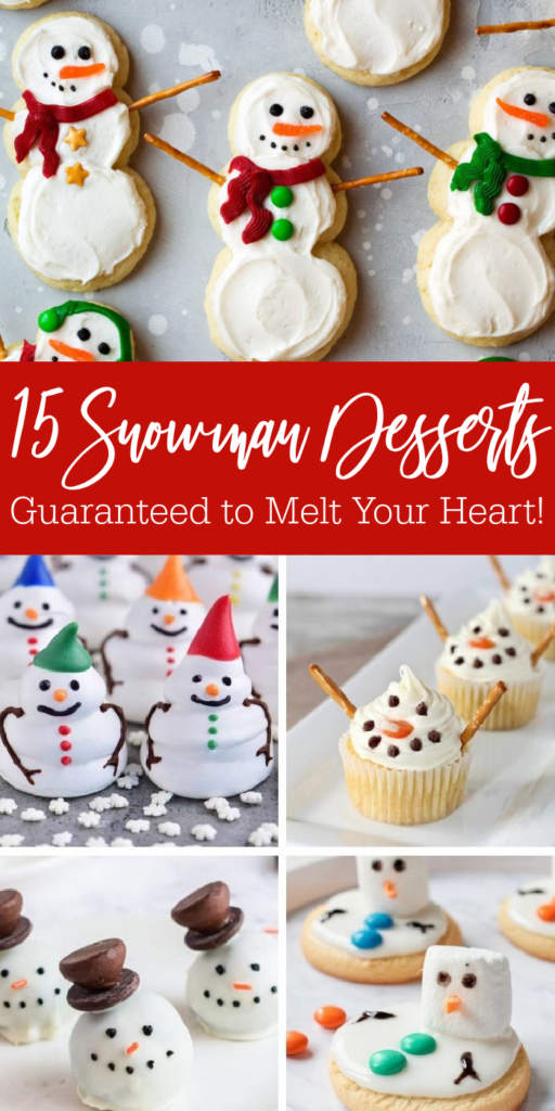 snowman desserts