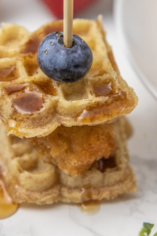 waffle and chicken