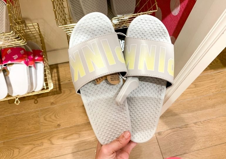 victoria secret pink slides on sale
