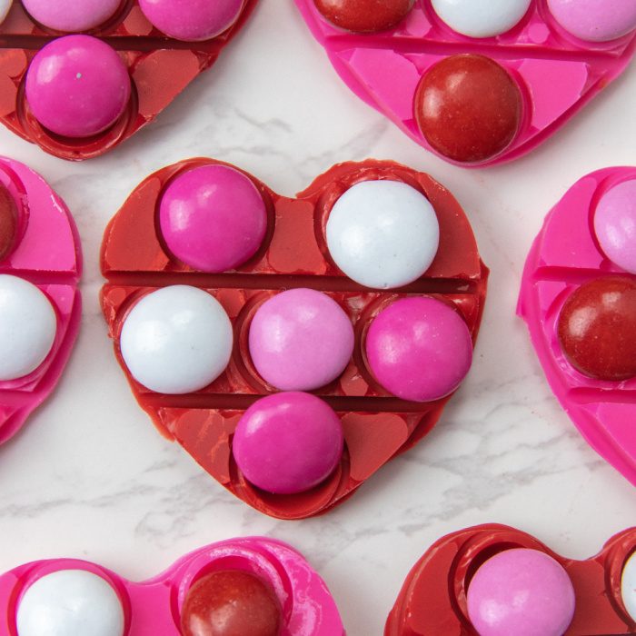 heart shaped chocolates 