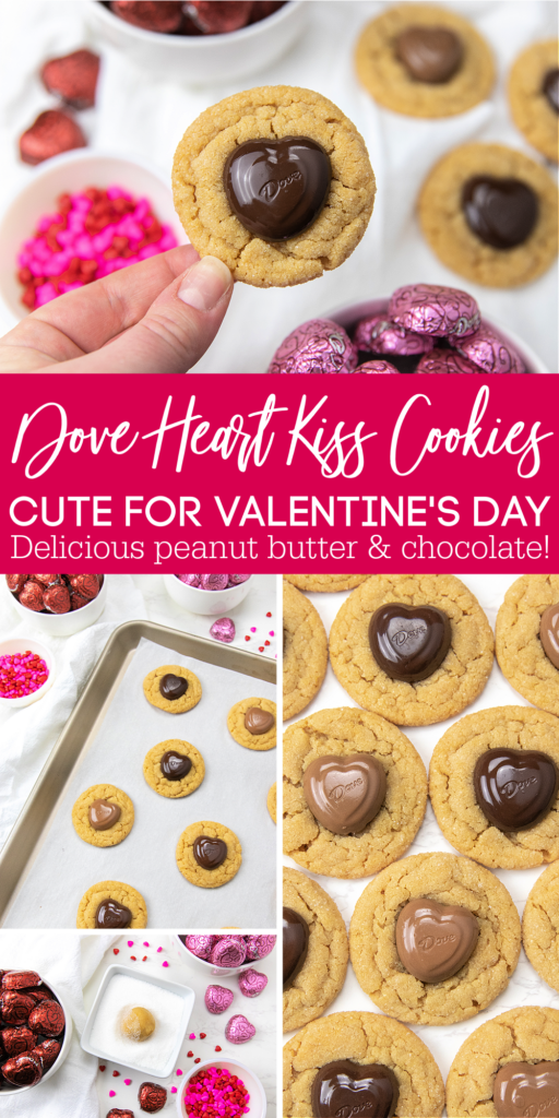 dove heart kiss cookies for valentine's day