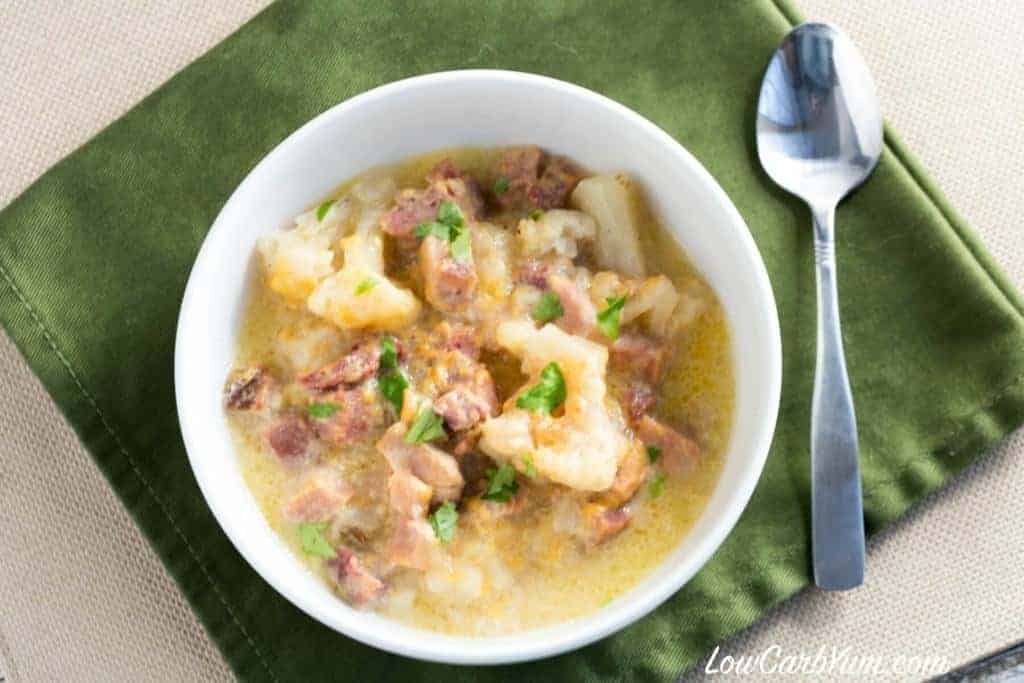 ham stew with cauliflower 