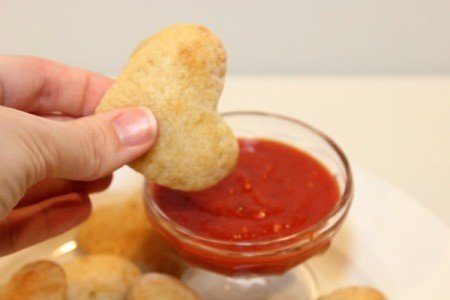 heart shaped calzone
