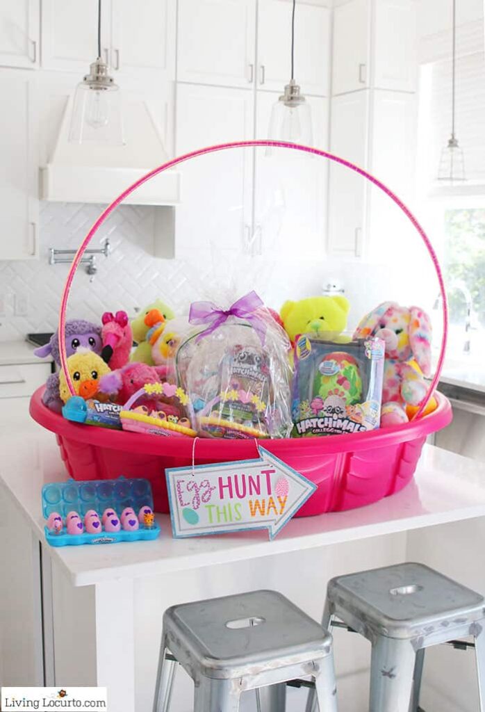 swimming pool Easter basket 