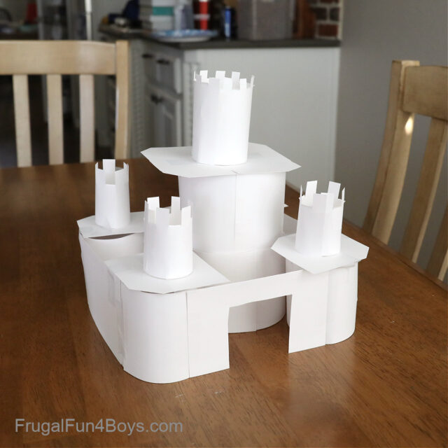 index card castle 