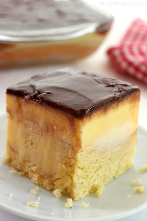 boston cream pie poke cake 