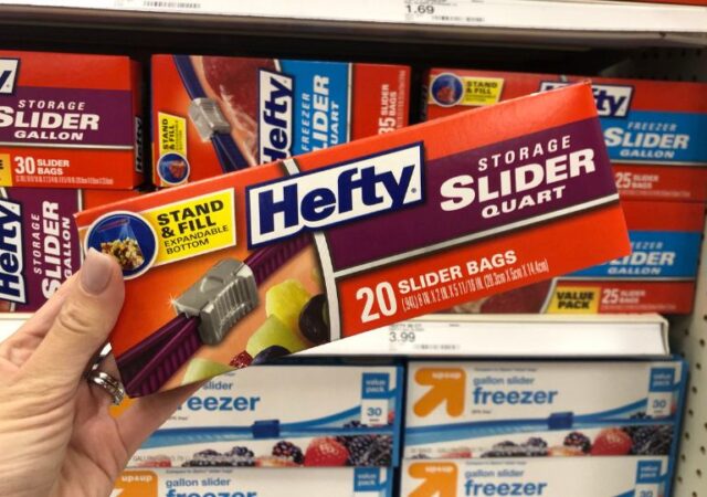 Hefty Quart Food Storage Slider Bag - 40ct : Target