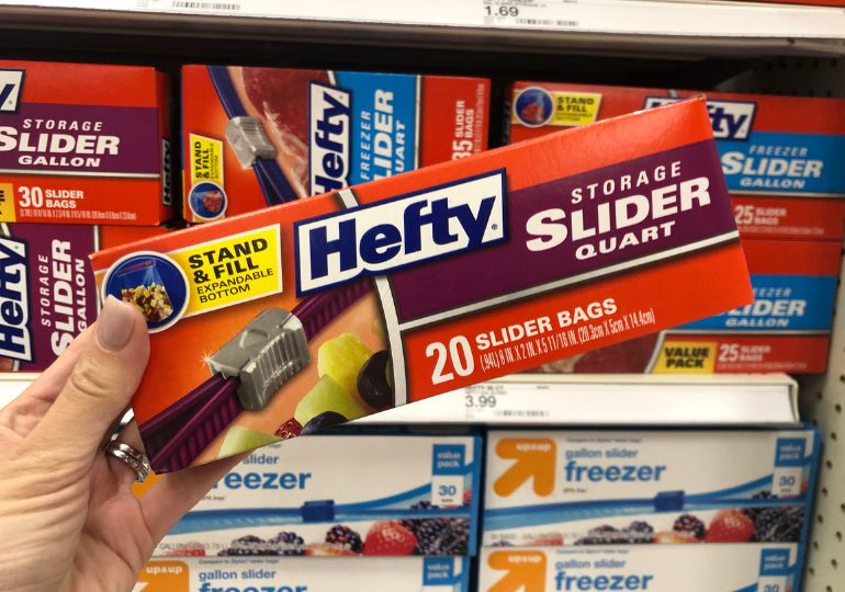 Hefty Storage Quart Slider Bags, 20 count