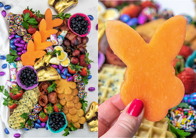 collage of brunch board