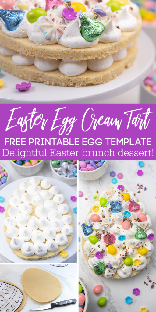 easter egg cream tart