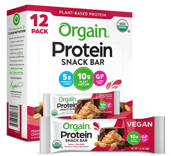 orgain protein bars