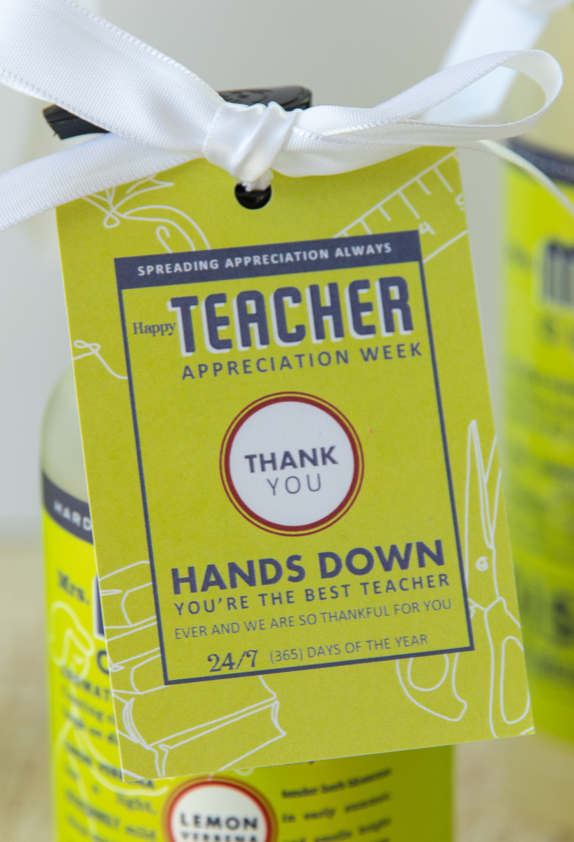 Hand Down Tag Closeup