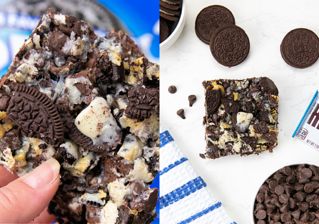 oreo bar collage