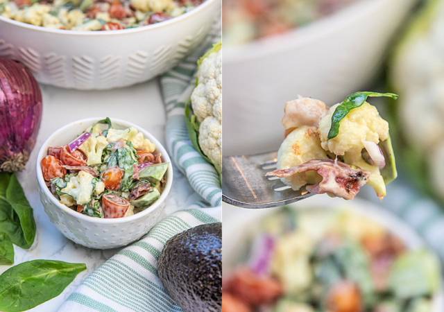 BLT Cauliflower Salad