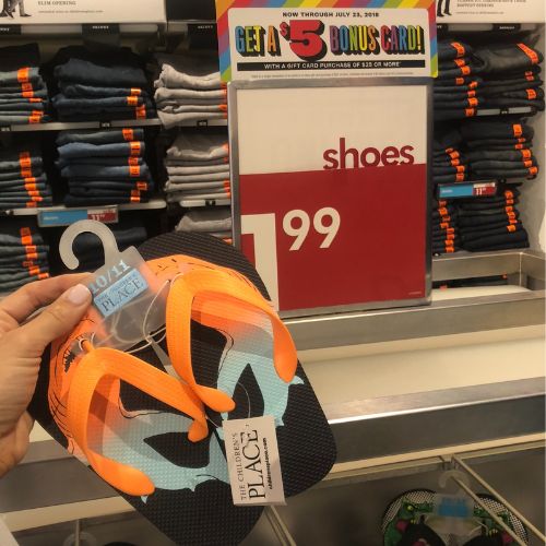 Children's Place Flip Flops on sale