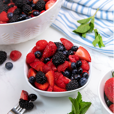 Patriotic Lemonade Fruit Salad