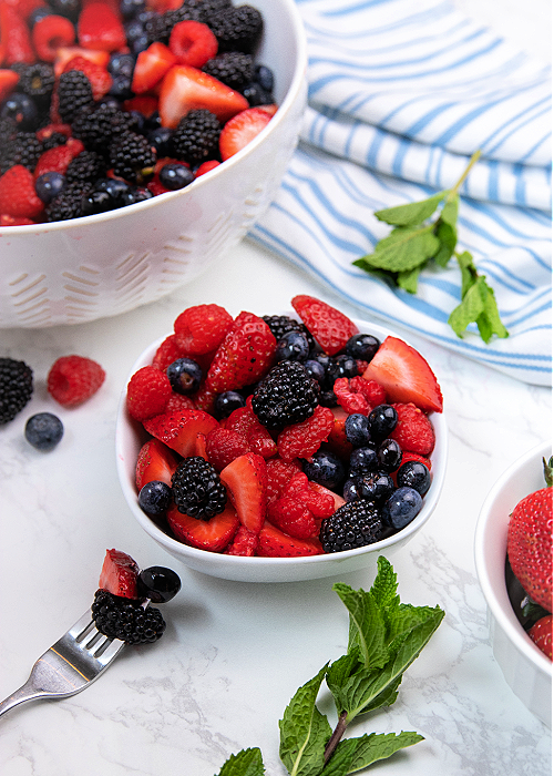 Patriotic Lemonade Fruit Salad