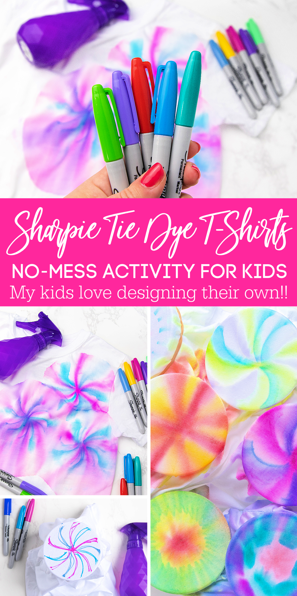 Sharpie Tie Dye T-Shirt Activity for Kids