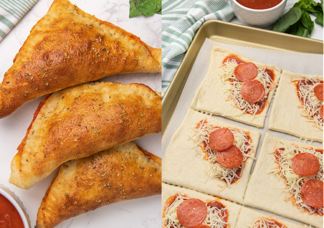 homemade pizza pockets feature image