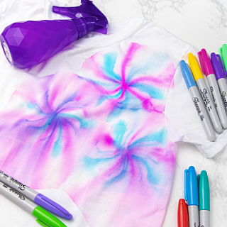 Sharpie Tie Dye T-Shirt Activity for Kids