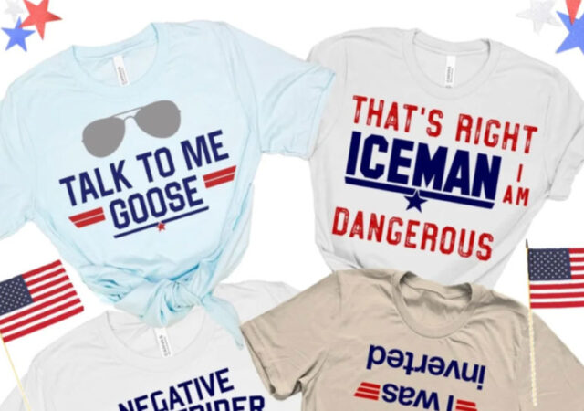 Throwback Maverick & Goose Movie Tees