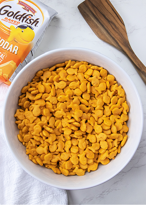 goldfish crackers in a bowl
