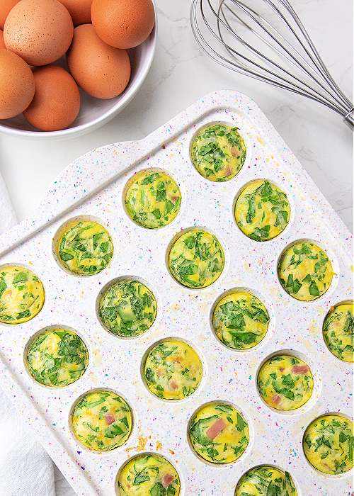 baked egg protein bites 