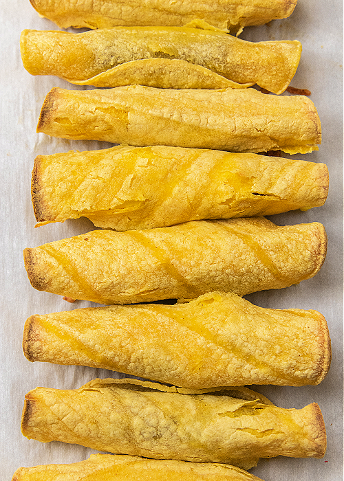 baked breakfast taquitos