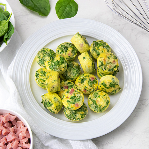 egg bites for kids on a plate