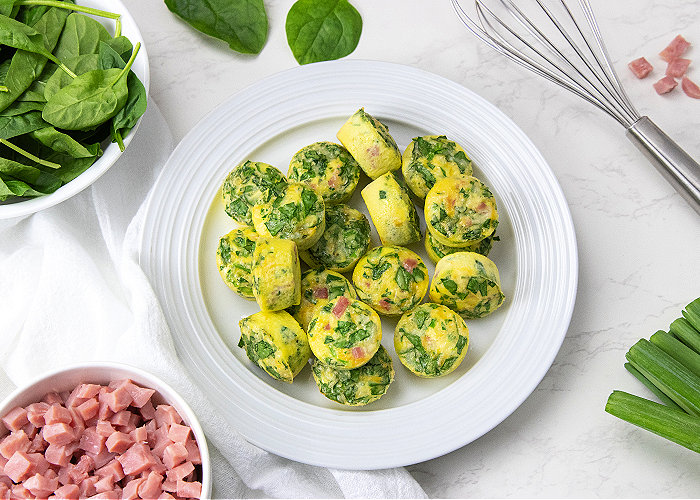 egg bites for kids on a plate