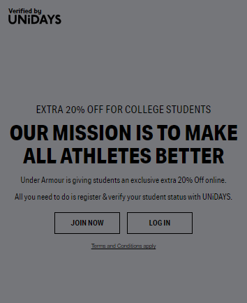 under armour college discount
