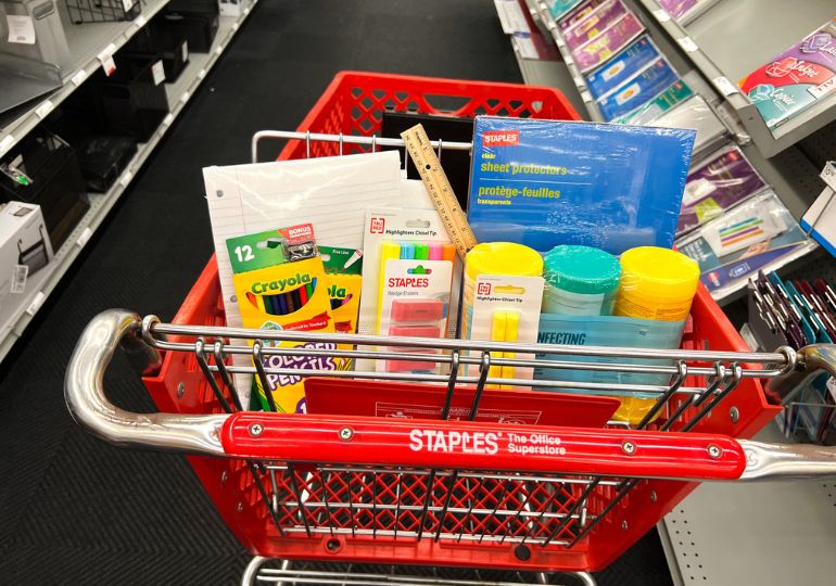 vs. Staples for back-to-school supplies