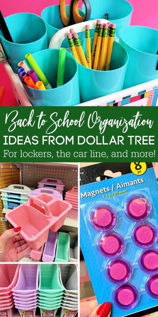 dollar tree back to school organization pinterest