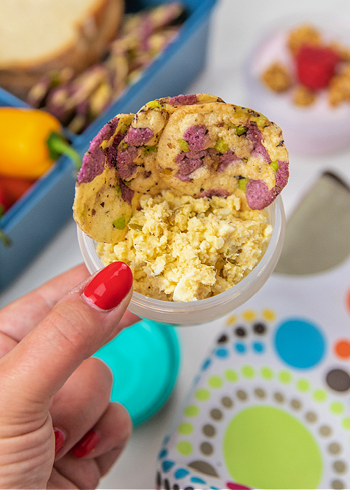 Crackers and tuna salad high protein kids lunch