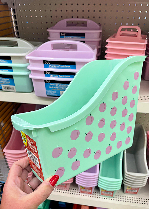 dollar tree book case organization