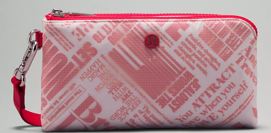 lululemon curved wristlet