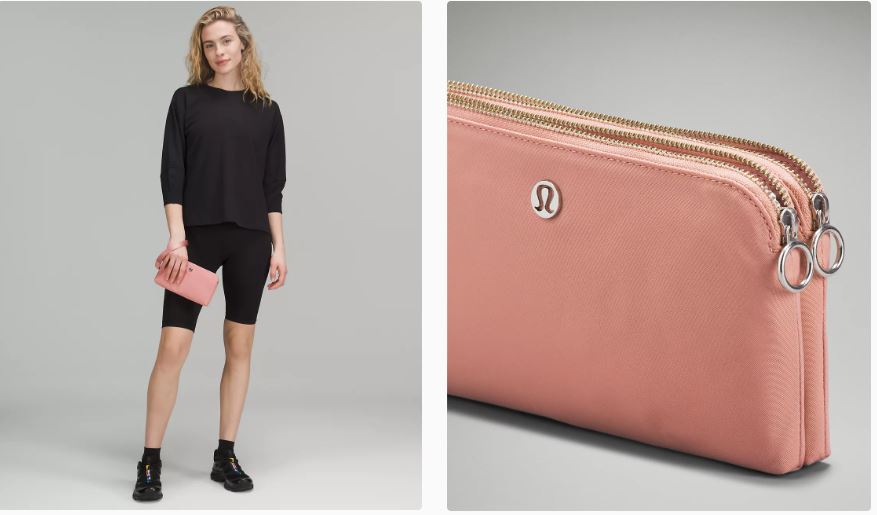 lululemon curved wristlet