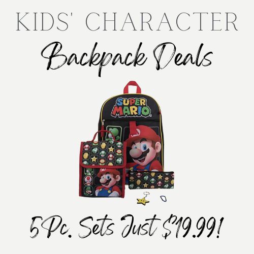 Kid's Character Backpacks on Sale