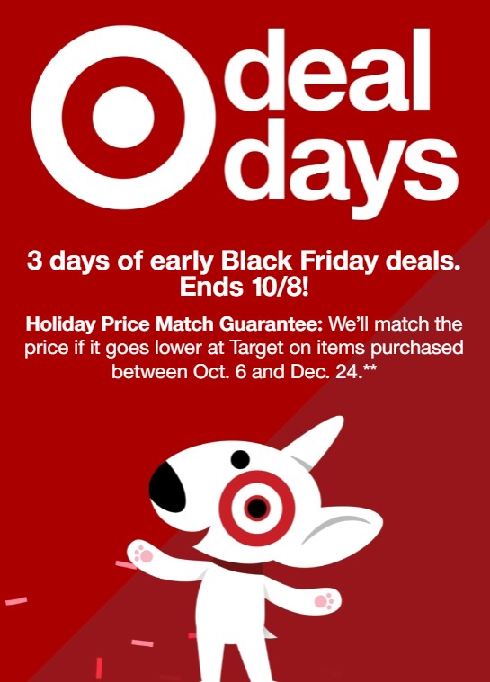 3 days of Early Black Friday deals at Target - HUGE savings on