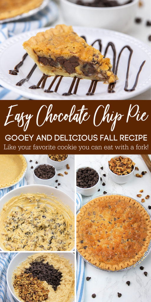 chocolate chip pie pinterest
