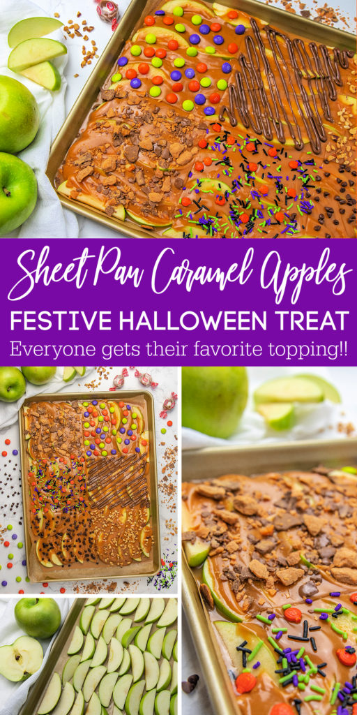 sheet pan caramel apples pinterest