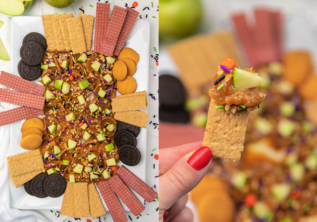 caramel apple butter board