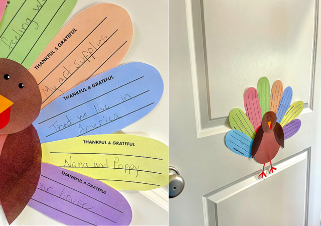 gratitude thankful turkey countdown door