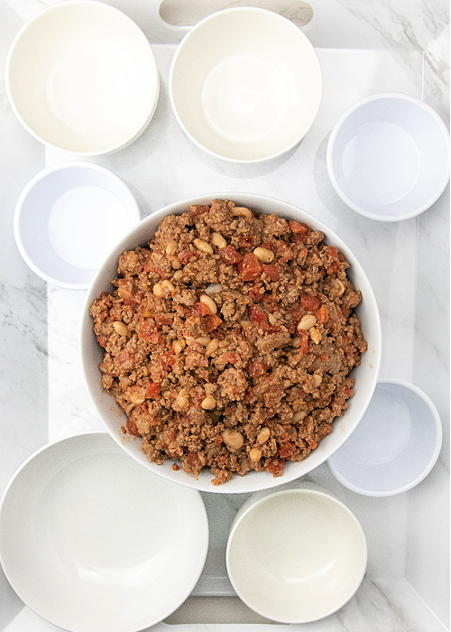 chili charcuterie board step by step