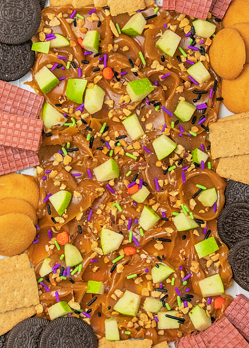 caramel apple butter board