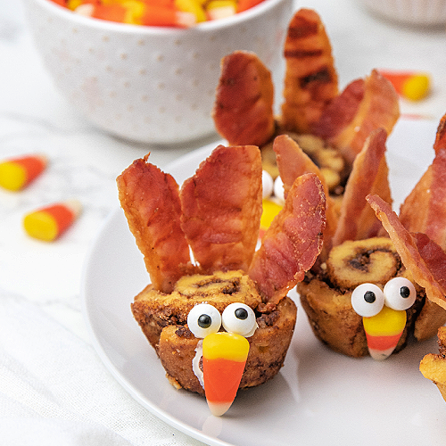 plate of breakfast turkeys